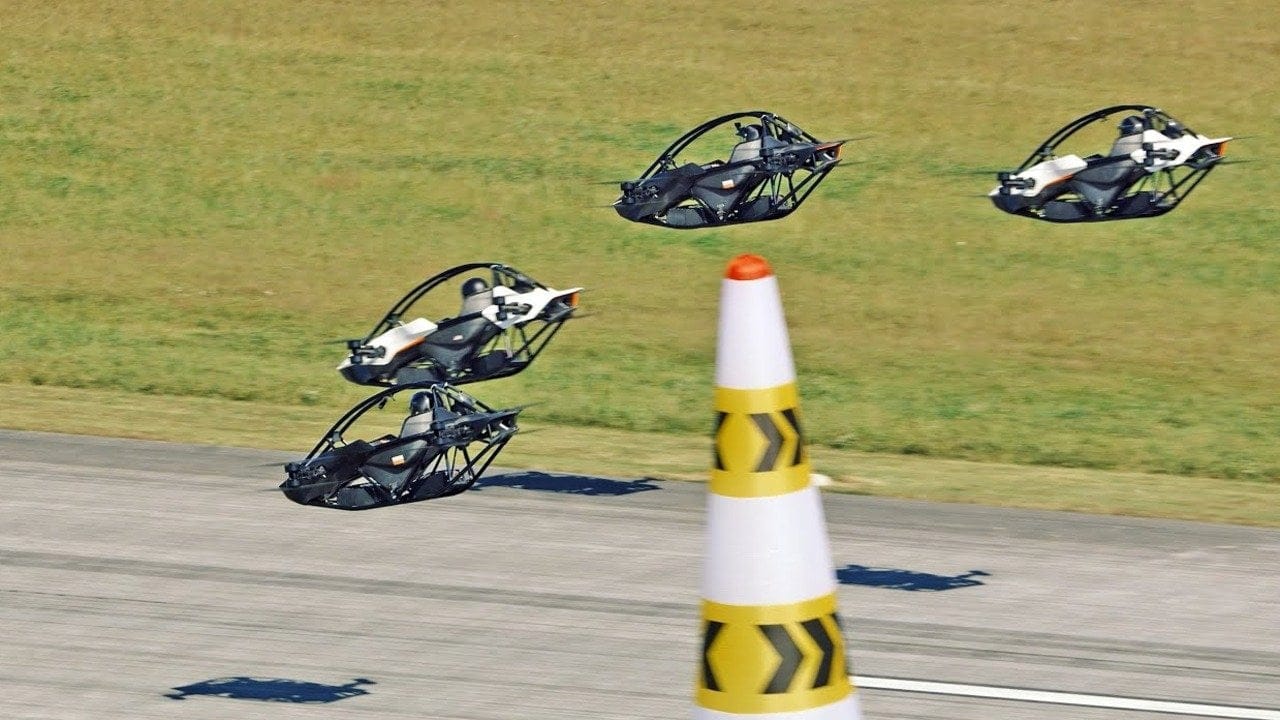 Gökyüzünün Formula 1'i: Jetson Air Games'te uçan arabalar yarıştı