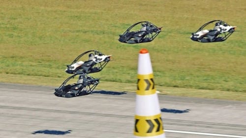 Gökyüzünün Formula 1'i: Jetson Air Games'te uçan arabalar yarıştı