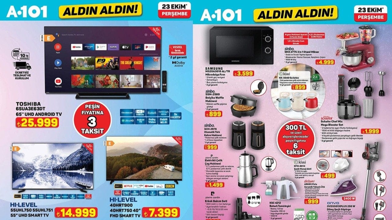 A101’den dev fırsat: Andoid TV, Oyuncu Klavyesi, Gaming Mause geliyor! İşte fiyatlar
