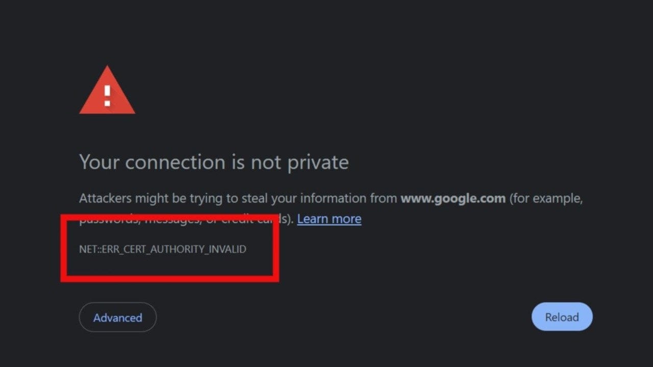 Chrome' da "ERR_CERT_AUTHORITY_INVALID" hatası nasıl düzeltilir? İşte en etkili çözümler