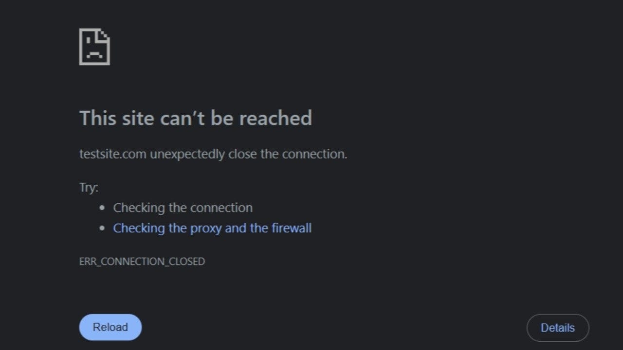 Chrome'da 'ERR_CONNECTION_CLOSED' hatası nasıl düzeltilir?