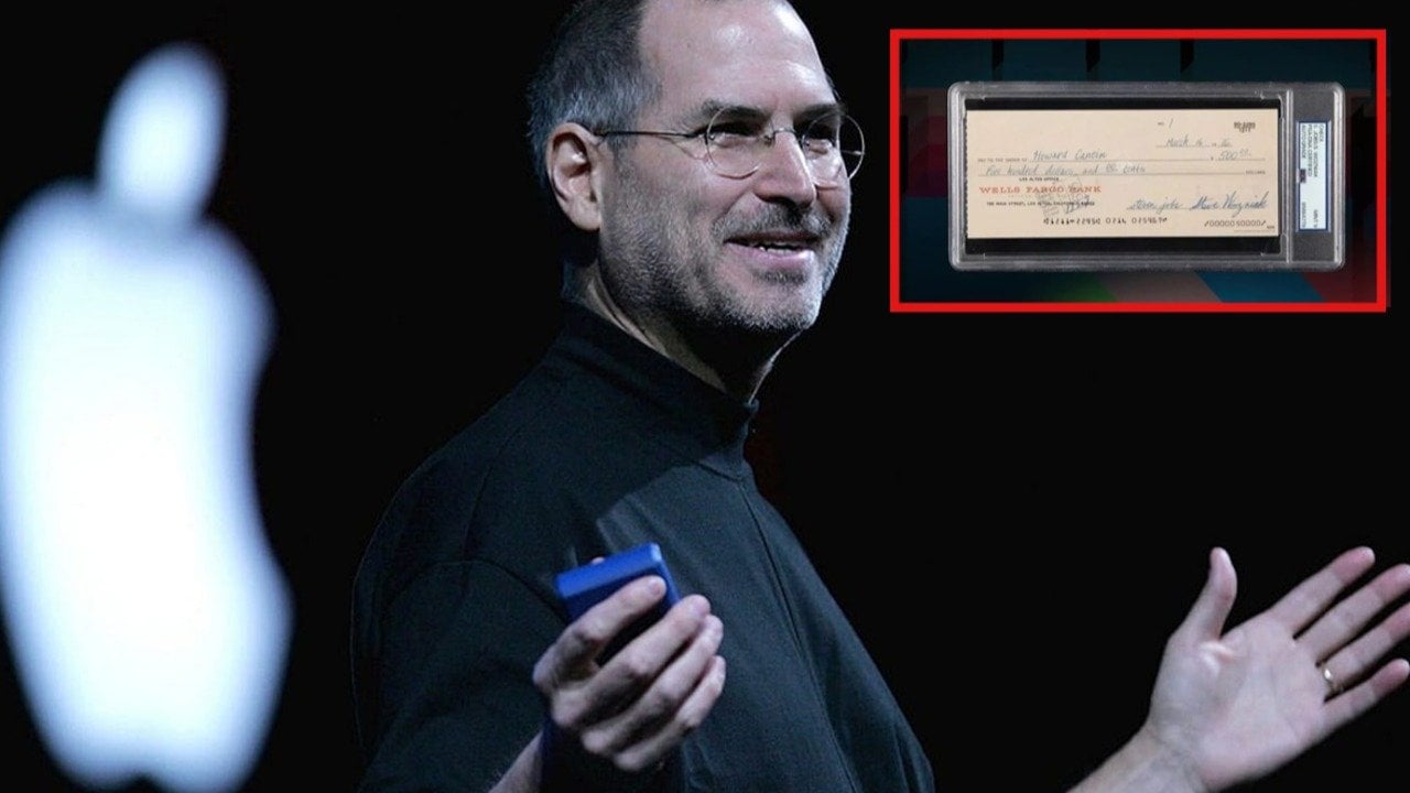 Steve Jobs’ın Apple’ı kurarken yazdığı çek satıldı: Fiyatı dudak uçuklattı!