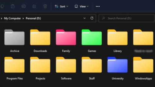 Windows 11'de klasör rengi nasıl değiştirilir?