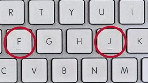 Klavyedeki f ve j tuşlarındaki çizgiler neden var? Meğer herkes yanlış biliyormuş