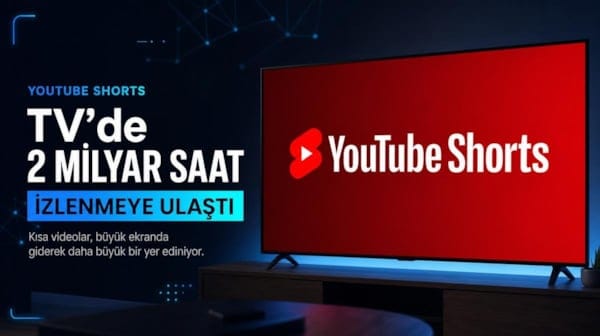 YouTube Shorts TV'de 2 milyar saat izlenmeye ulaştı