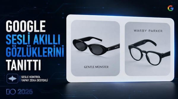 Google sesle çalışan akıllı gözlüklerini tanıttı