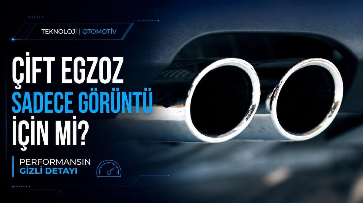 Bazı otomobillerde neden çift egzoz çıkışı bulunuyor? Meğer sadece görüntü için yapılmıyormuş