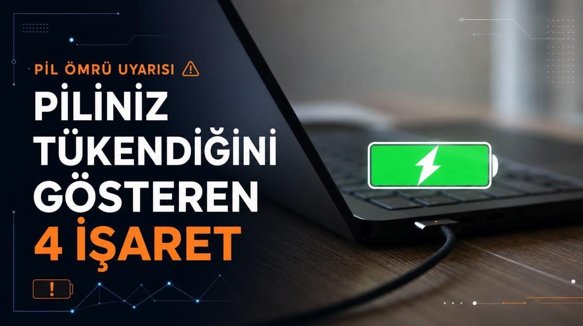 Dizüstü bilgisayarınızın pil ömrünün tükendiğini gösteren 4 işaret