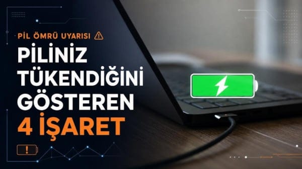 Dizüstü bilgisayarınızın pil ömrünün tükendiğini gösteren 4 işaret