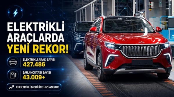 Türkiye'de elektrikli araç sayısında yeni rekor! İşte güncel rakamlar...