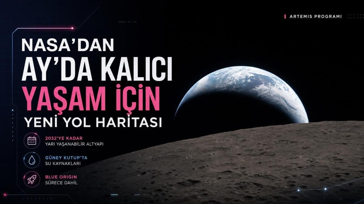 NASA'dan Ay'da kalıcı yaşam için yeni yol haritası