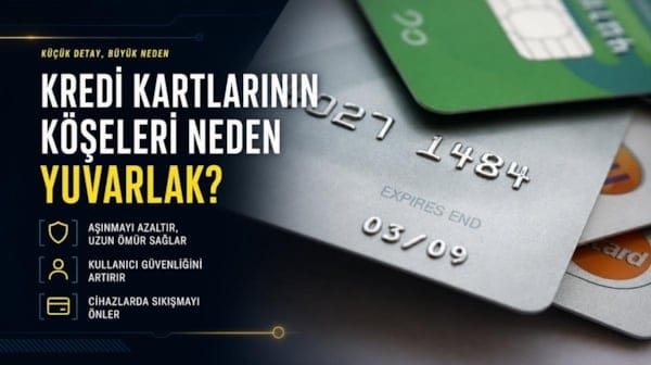 Kredi kartlarının köşeleri neden yuvarlak? Yıllardır cebimizde taşıyoruz ama sebebini çoğu kişi bilmiyor