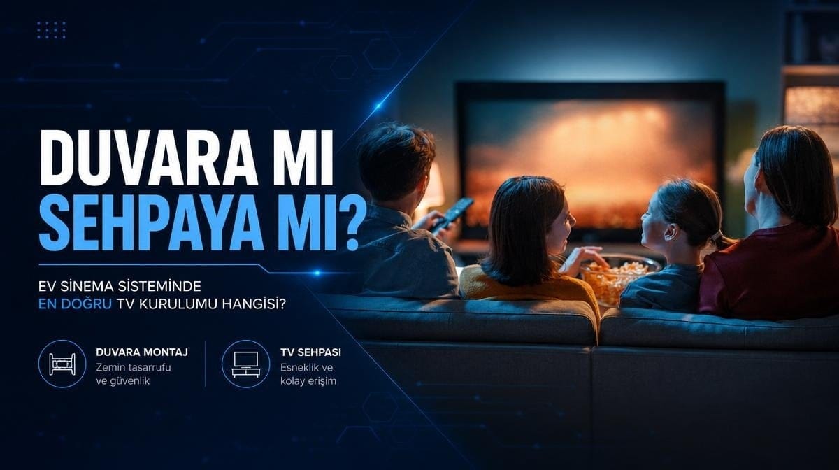 Duvara montaj mı yoksa sehpa üzeri mi: Ev sinema sisteminiz için hangi TV kurulumu daha iyi?