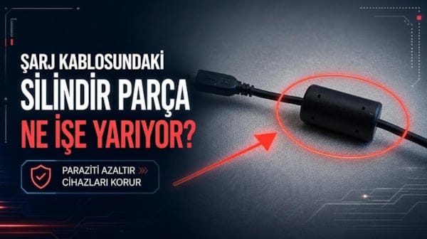 Şarj kablosundaki silindir parça ne işe yarıyor? İşte merak edilen detay
