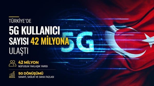 Türkiye'de 5G kullanıcı sayısı 42 milyona ulaştı