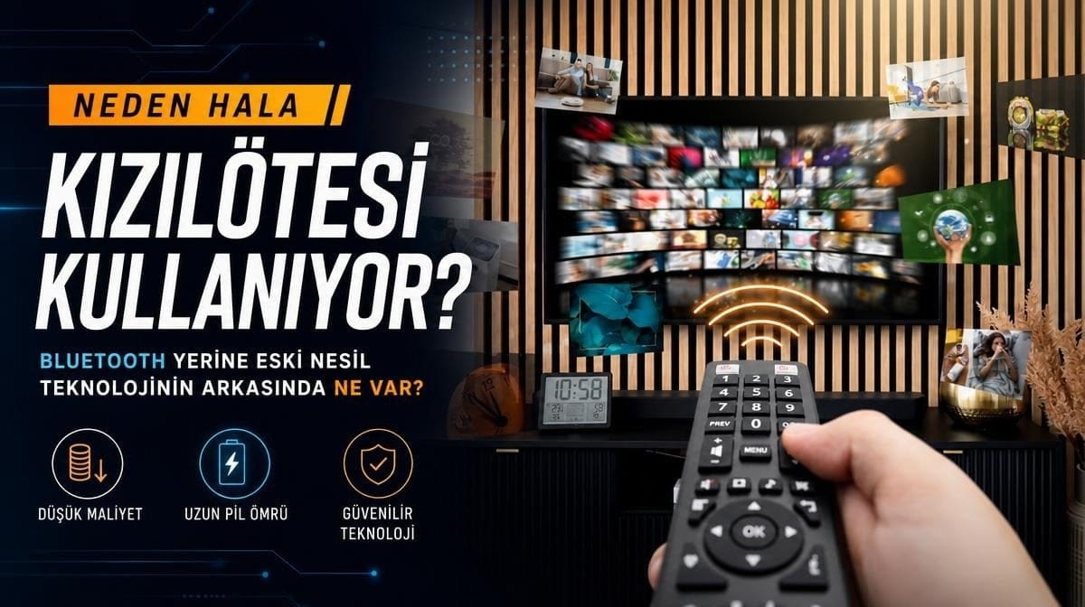 Televizyon kumandaları neden hala Bluetooth yerine eski nesil kızılötesi kullanıyor?