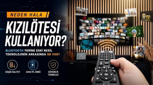 Televizyon kumandaları neden hala Bluetooth yerine eski nesil kızılötesi kullanıyor?
