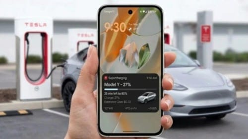 Tesla’dan android kullanıcılarına büyük kolaylık: Şarj durumu artık kilit ekranında görünecek