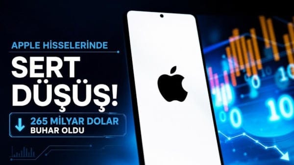 Apple hisselerinde sert düşüş! 265 milyar dolar buhar oldu