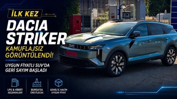 Dacia Striker ilk kez kamuflajsız görüntülendi! Uygun fiyatlı SUV'da geri sayım başladı