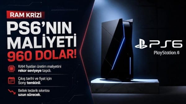 RAM piyasası PlayStation 6'yı vurdu! Maliyetler rekor seviyede
