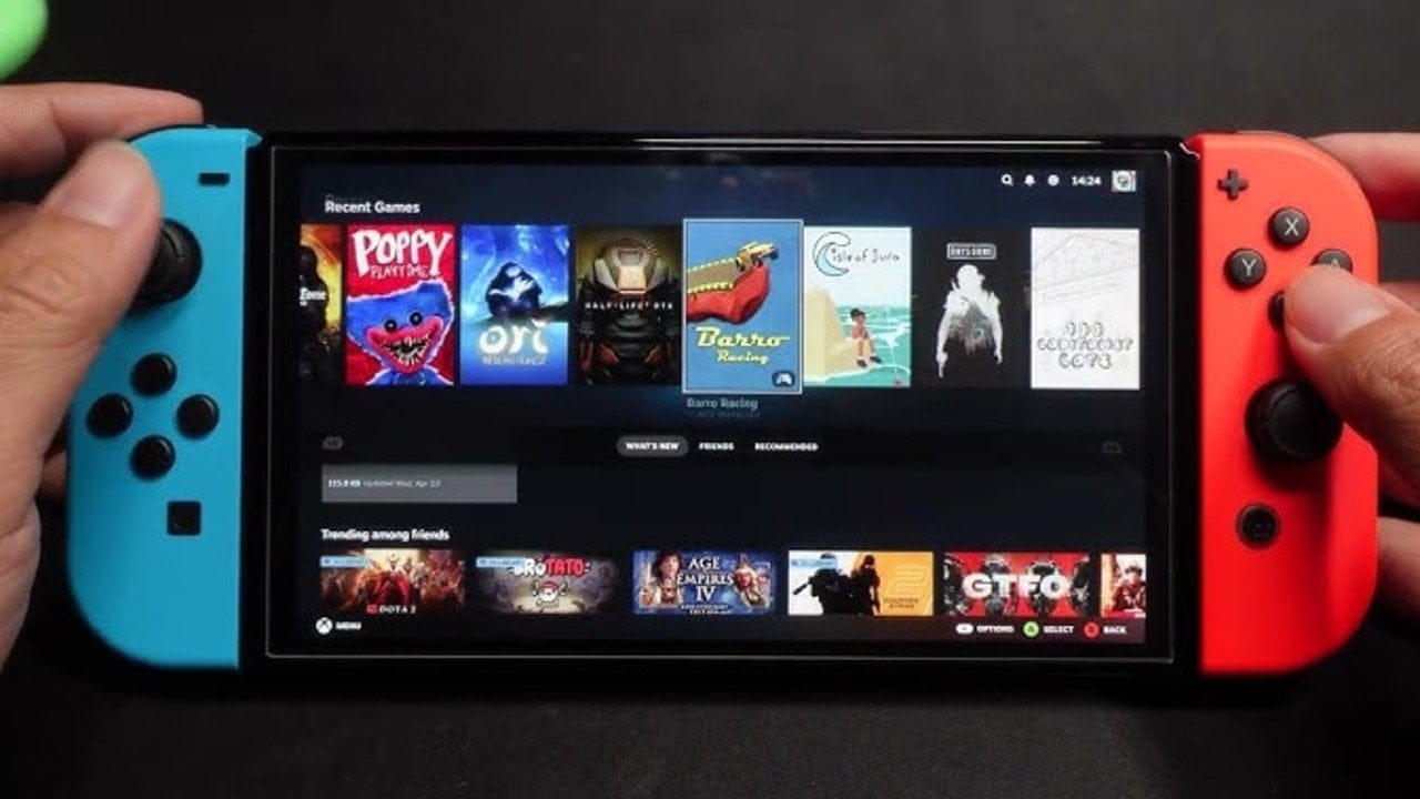 Nintendo Switch'te SteamOS benzeri arayüz çalıştırıldı