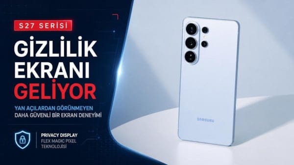 Samsung Galaxy S27 serisine gizlilik ekranı geliyor