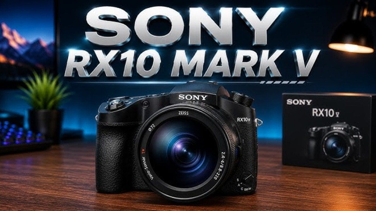 25x optik zoomlu Sony RX10 Mark V sahneye çıktı