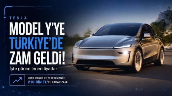 Tesla Model Y'ye Türkiye'de zam geldi! İşte güncellenen fiyatlar