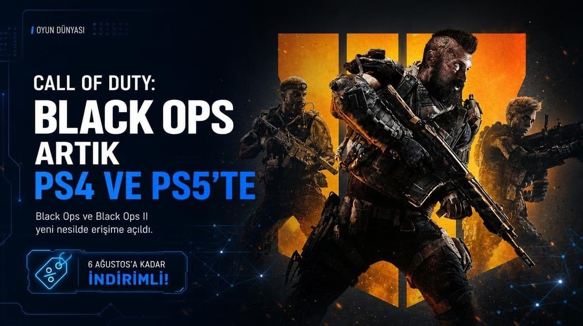 Call of Duty: Black Ops serisi PlayStation 4 ve PS5'te erişime açıldı