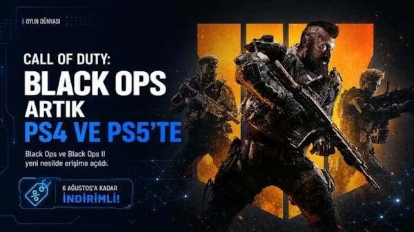 Call of Duty: Black Ops serisi PlayStation 4 ve PS5'te erişime açıldı
