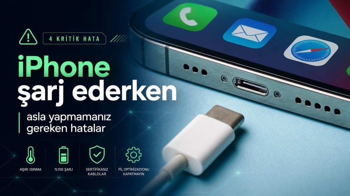 iPhone şarj ederken asla yapmamanız gereken 4 kritik hata
