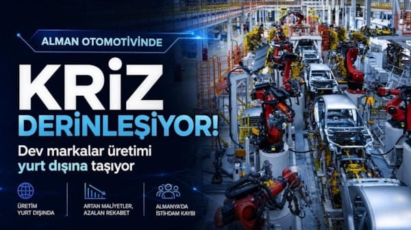 Alman otomotivinde kriz derinleşiyor! Dev markalar üretimi yurt dışına taşıyor