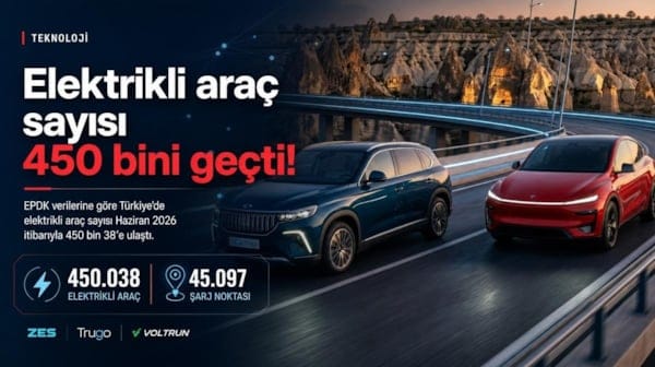 Türkiye'de elektrikli araç sayısı 450 bini geçti! EPDK son verileri açıkladı