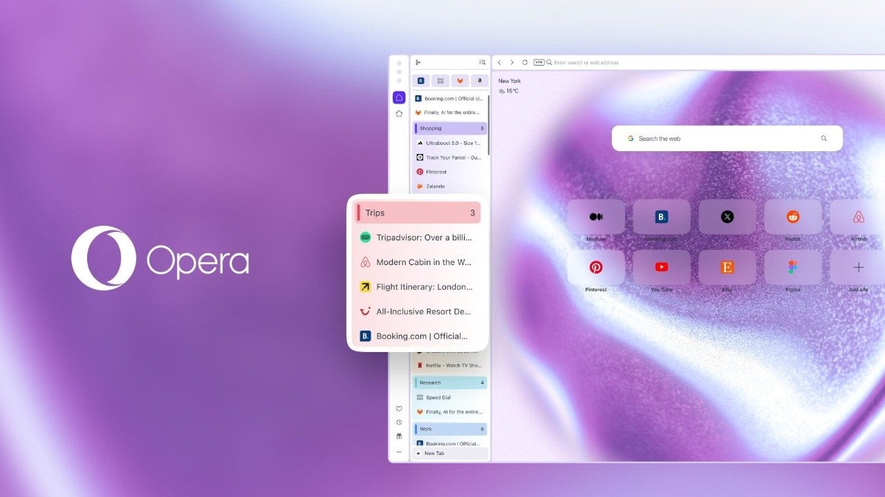 Opera One'a dikey sekme desteği geldi!