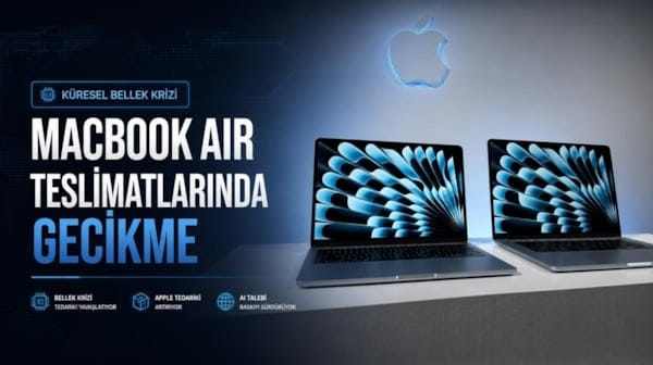 Küresel bellek krizi MacBook Air'i vurdu: Teslimatlar gecikiyor