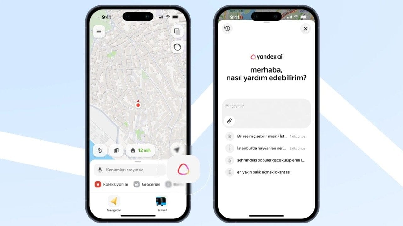 Yandex Maps'e yapay zeka geldi! Artık sohbet ederek edebileceksiniz