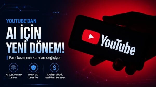 YouTube'dan AI için yeni dönem! Para kazanma kuralları değişiyor