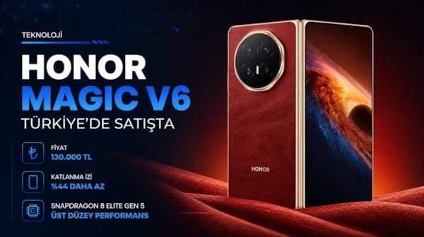Honor Magic V6 Türkiye'de satışa çıktı! İşte fiyatı