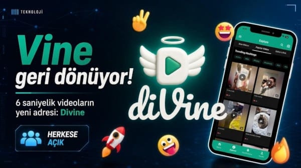 Vine geri dönüyor! 6 saniyelik videoların yeni adresi Divine artık herkese açık