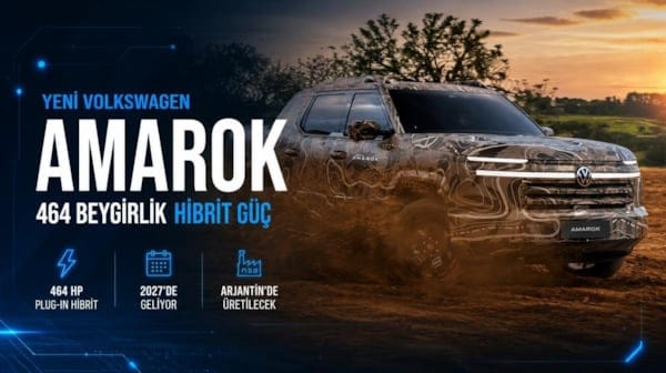 Yeni Volkswagen Amarok ortaya çıktı: 464 beygirlik hibrit motor geliyor