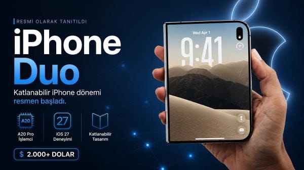 Merakla beklenen katlanabilir iPhone Duo tanıtıldı: İşte fiyatı ve özellikleri