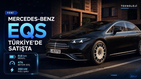 Yeni Mercedes-Benz EQS Türkiye’de satışta: 818 km menzil sunuyor