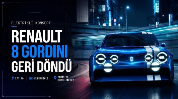 Renault 8 Gordini geri döndü: 270 beygirlik retro şaheser