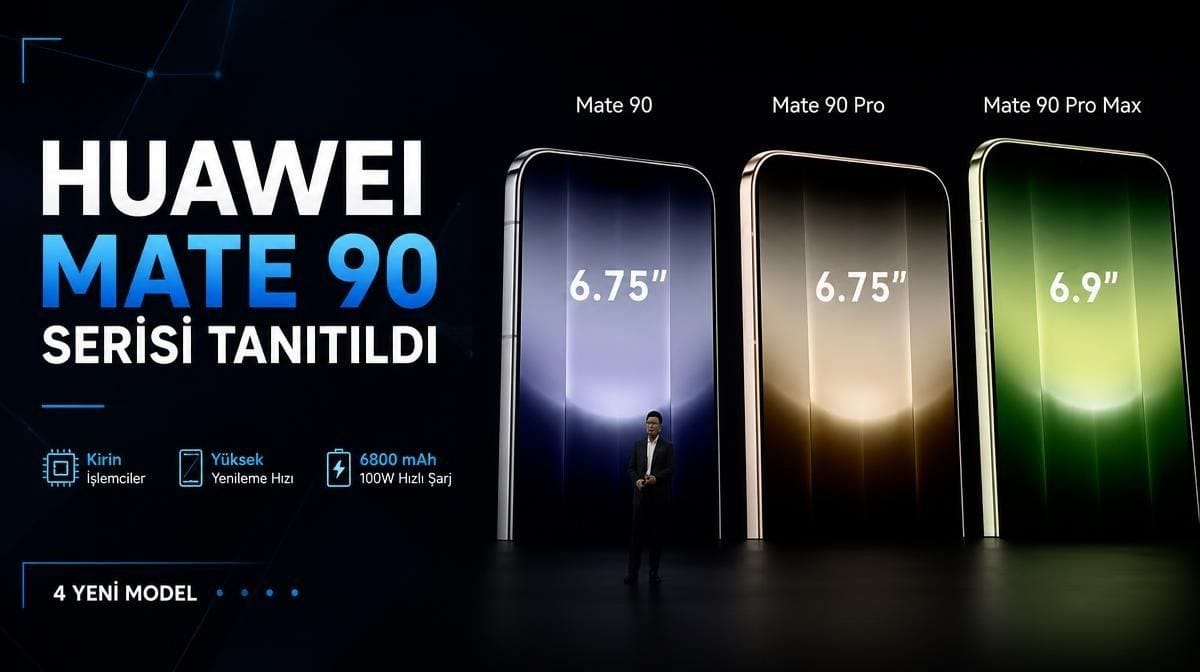 Huawei Mate 90 serisini tanıttı: İşte yeni modeller ve özellikleri