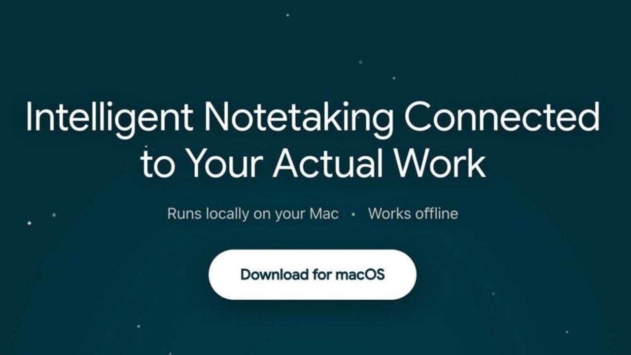 Google’dan MAC'lere özel not uygulaması: İnternetsiz çalışıyor