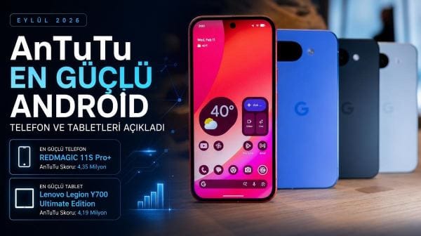 AnTuTu Eylül 2026'nın en güçlü android telefon ve tabletlerini açıkladı