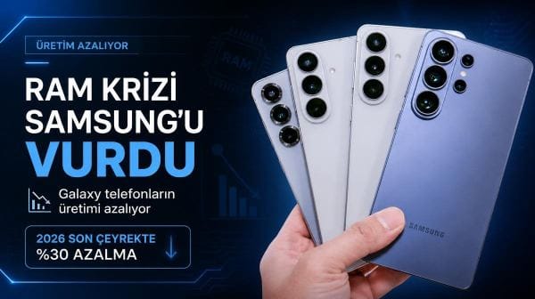 RAM krizi Samsung'u vurdu: Galaxy telefonların üretimi azalıyor