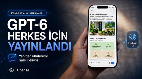 GPT-6 herkes için yayınlandı: Yanıtlar etkileşimli hale geliyor
