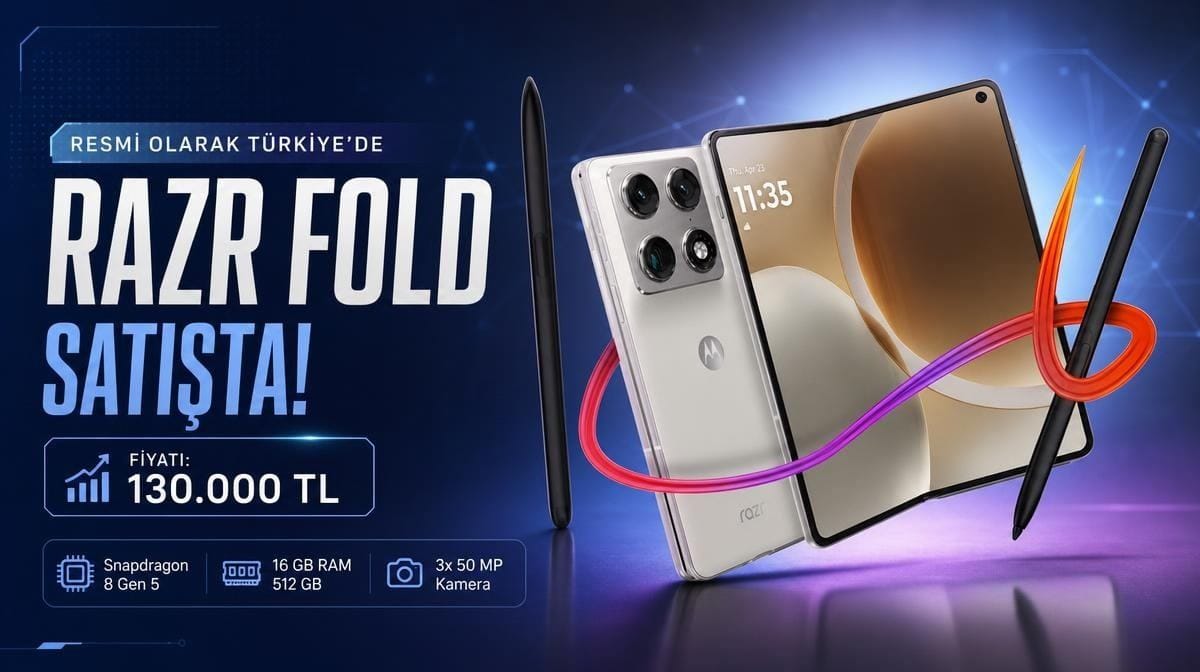 Motorola Razr Fold Türkiye'de satışa sunuldu: Fiyatı belli oldu